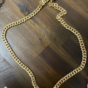 18kt gold plated Cuban link chain
